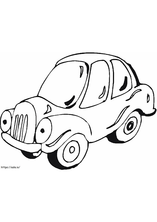 Funny Car coloring page