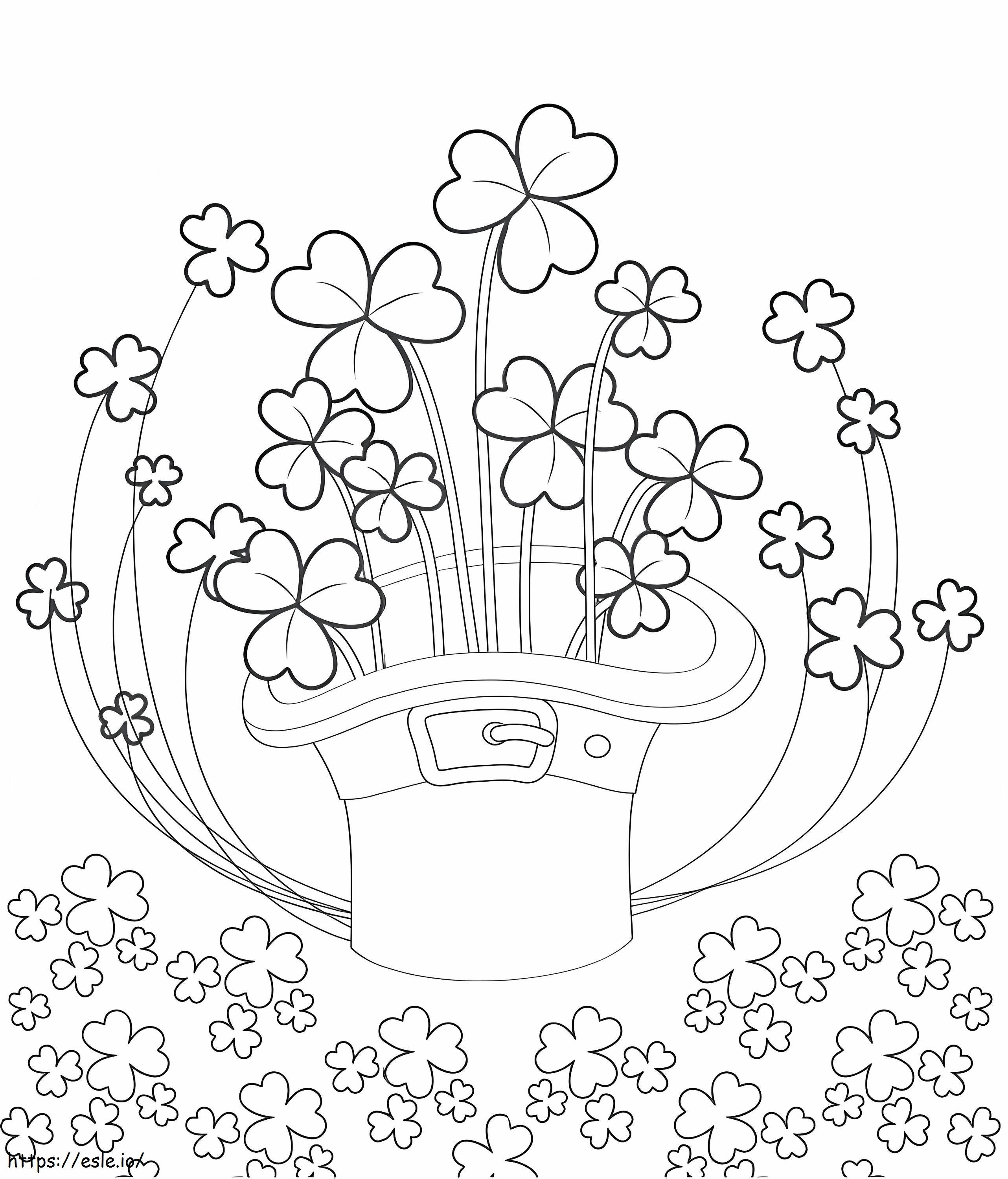 Coloriage Pots de fleurs loin de l'axe à imprimer dessin