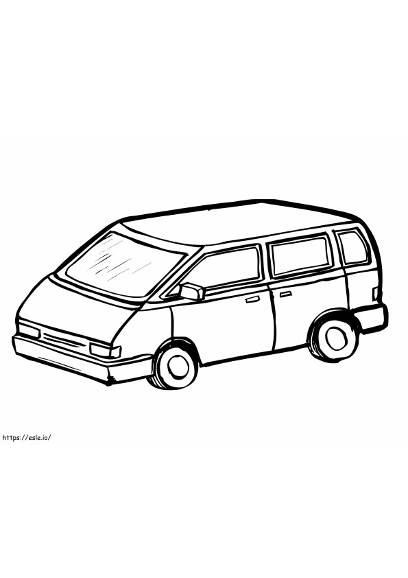 The Van coloring page