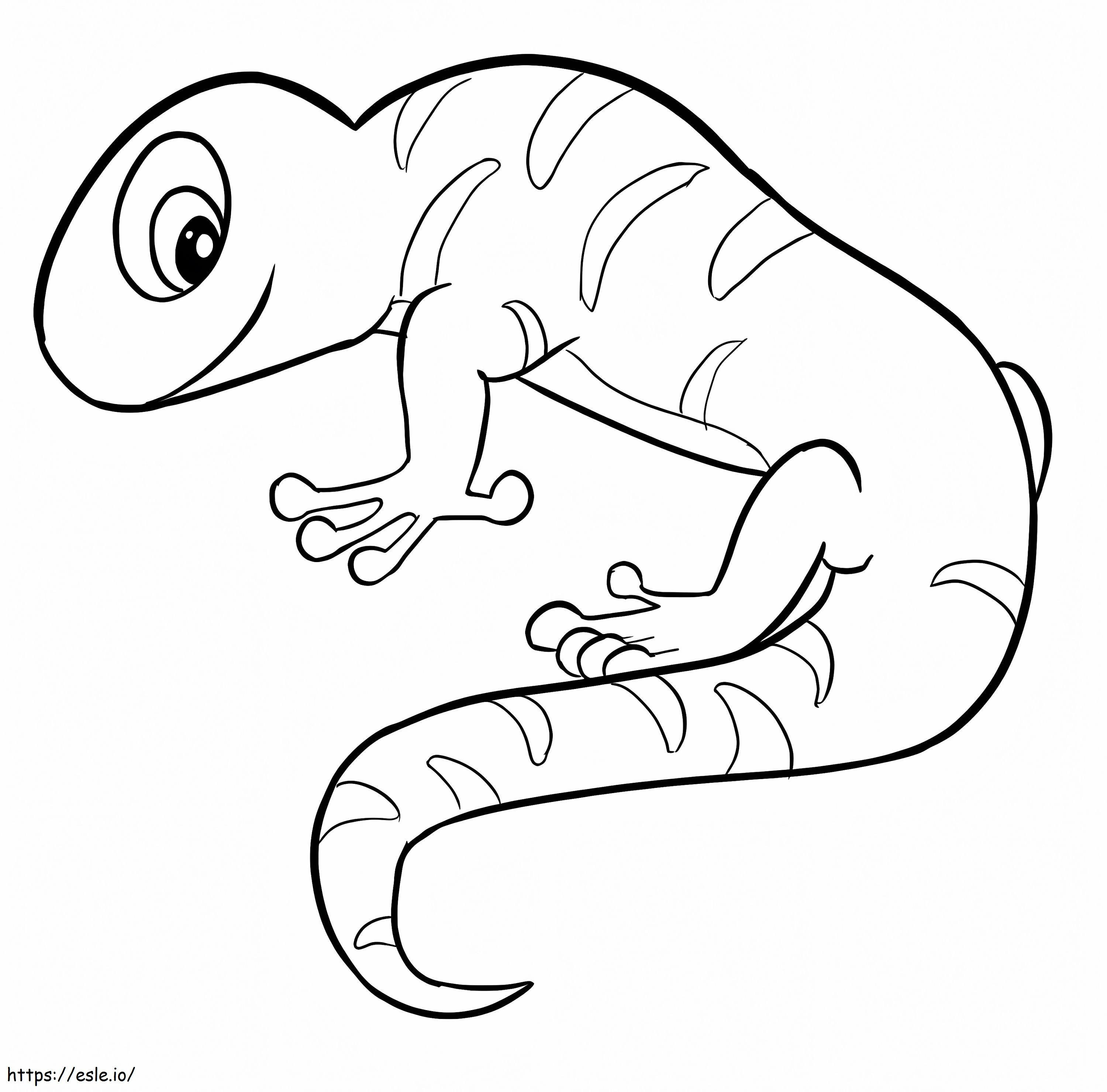 Cartoon Newt coloring page