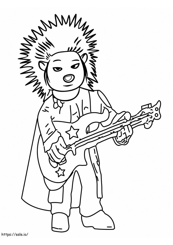 Ash Performing coloring page