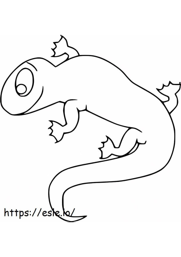 Easy Lizard coloring page