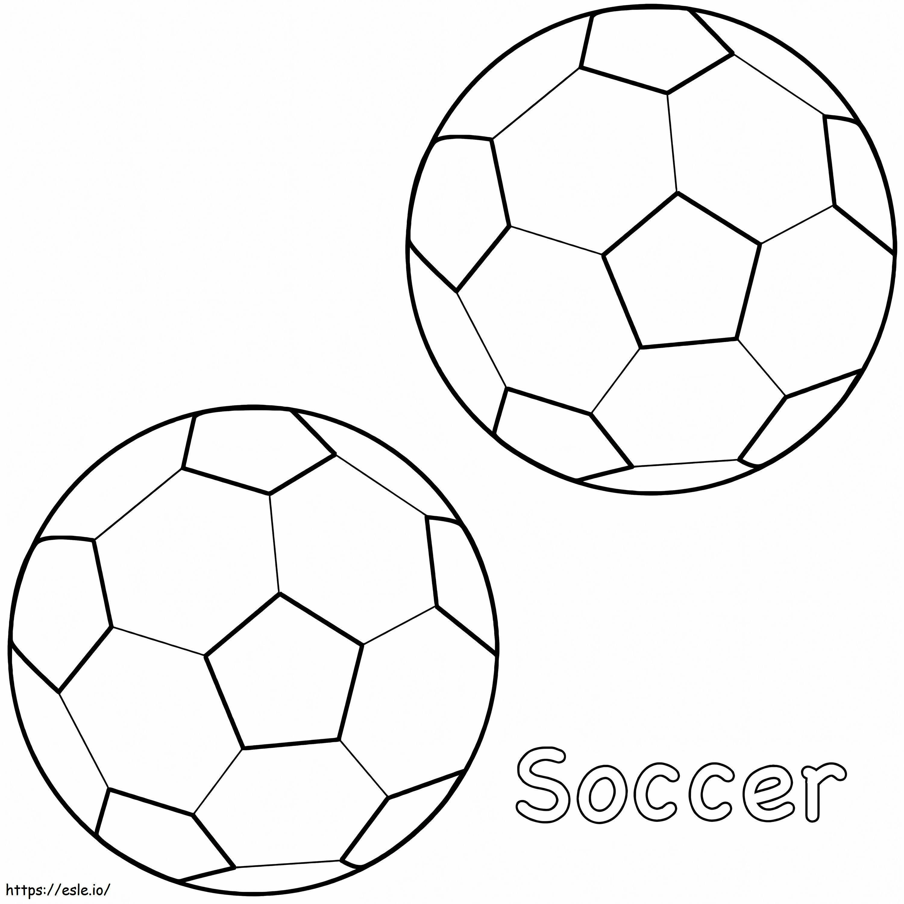 Bolas de futebol para colorir
