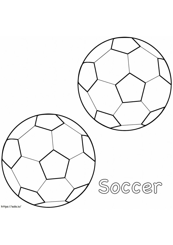 サッカーボール ぬりえ - 塗り絵