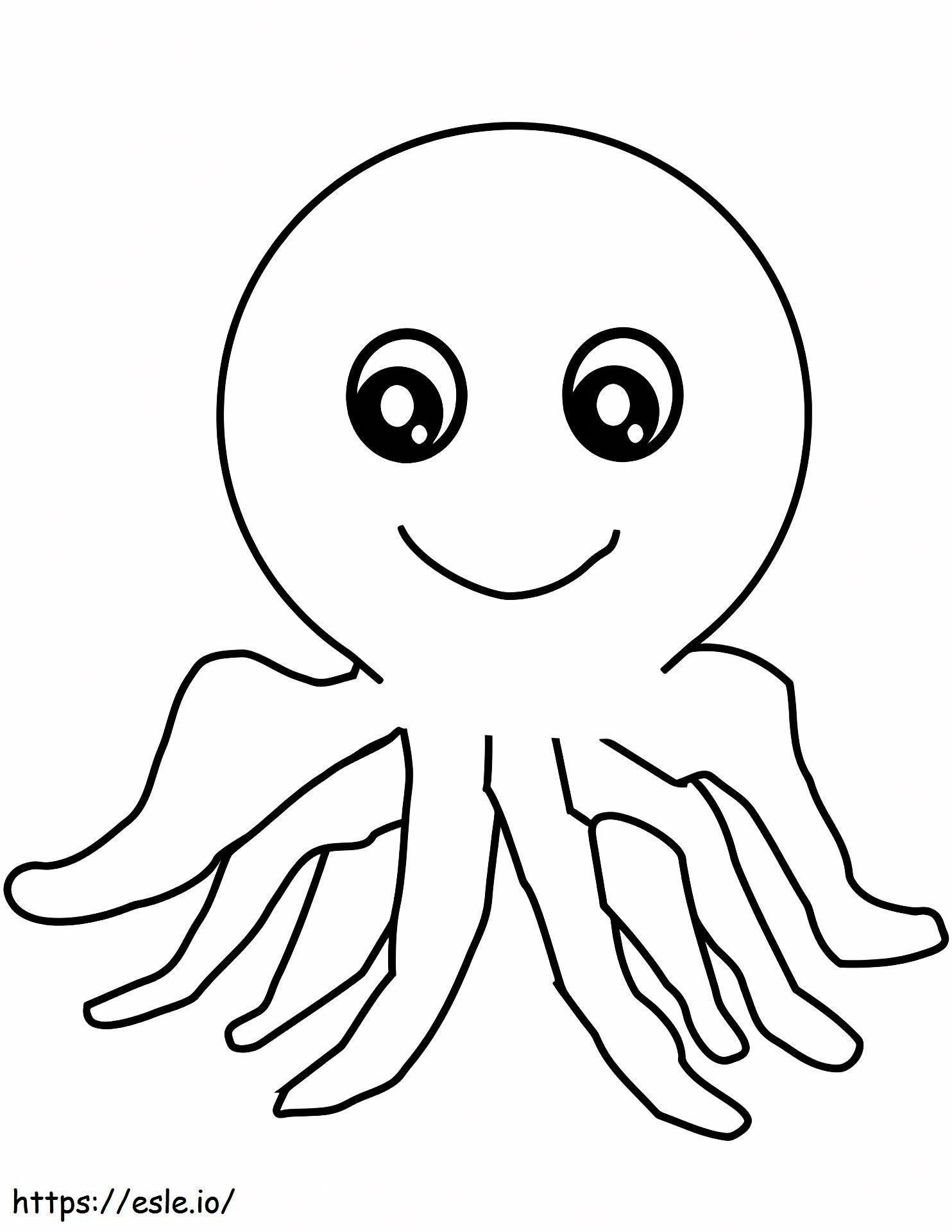 1559548765_Cartoon Octopus A4 kifestő