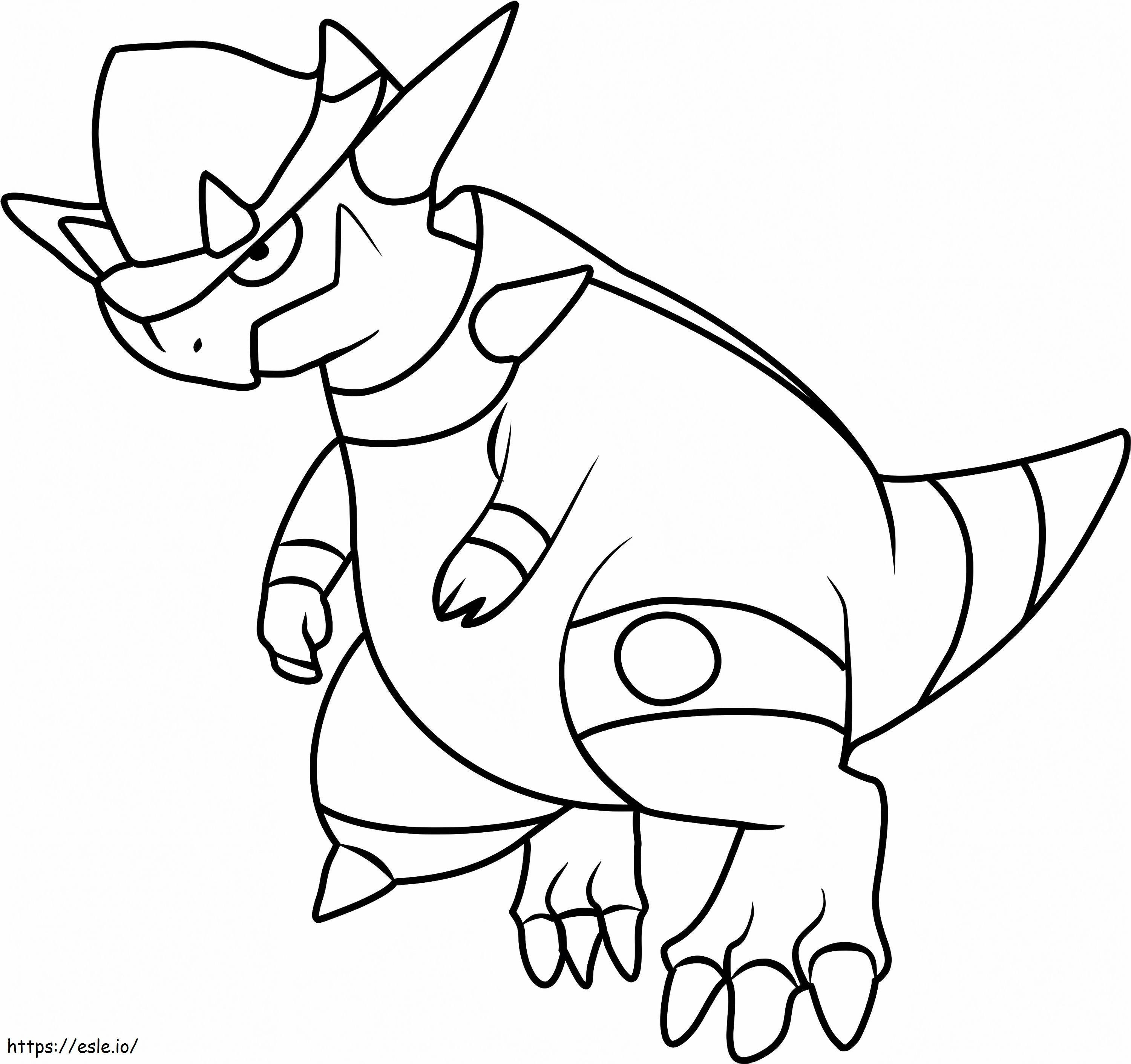 Rampardos Pokémon kifestő