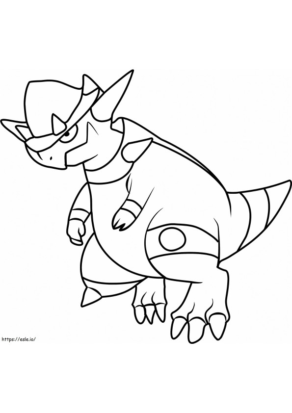 Rampardos Pokemon coloring page