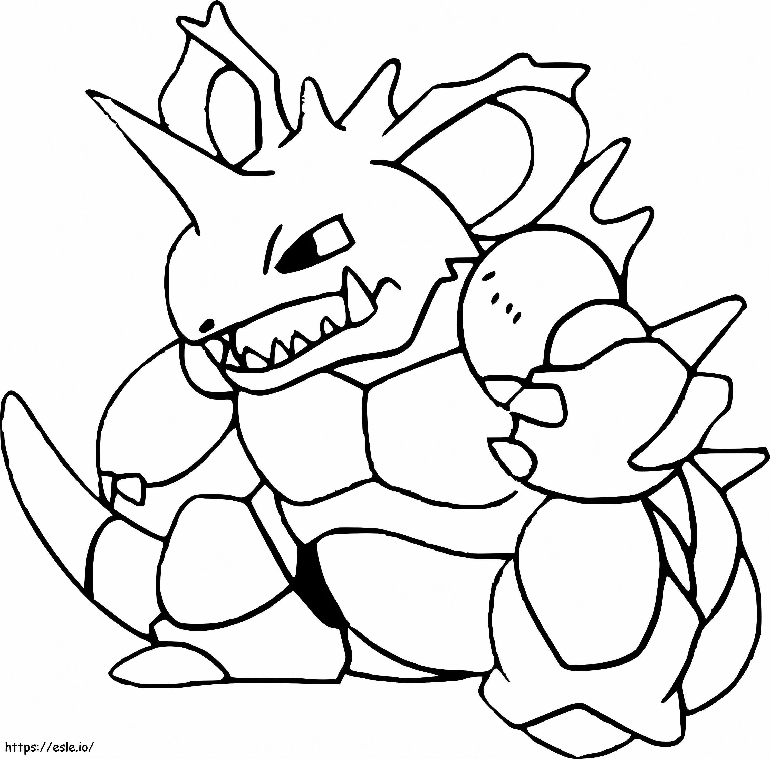 Cool Nidoking Pokemon coloring page