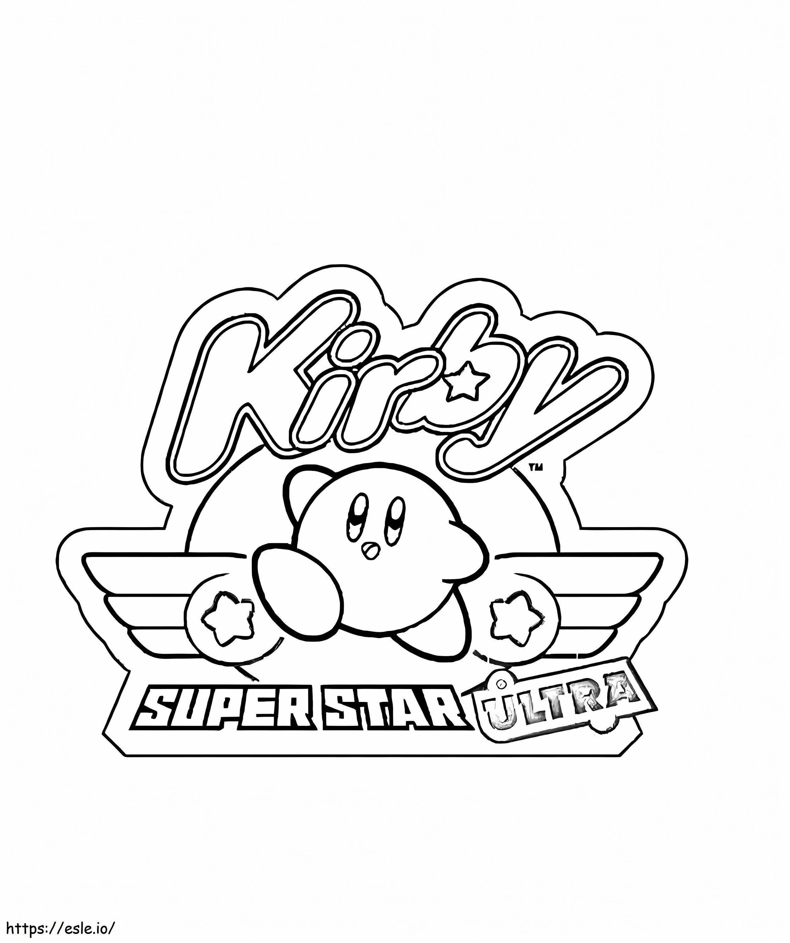 Coloriage Super étoile Ultra Kirby à imprimer dessin