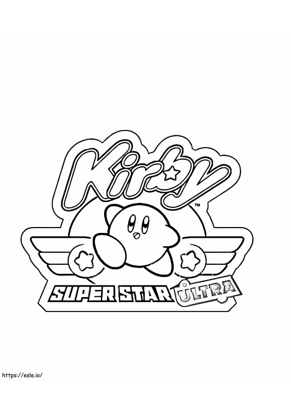 Superestrella Ultra Kirby para colorear