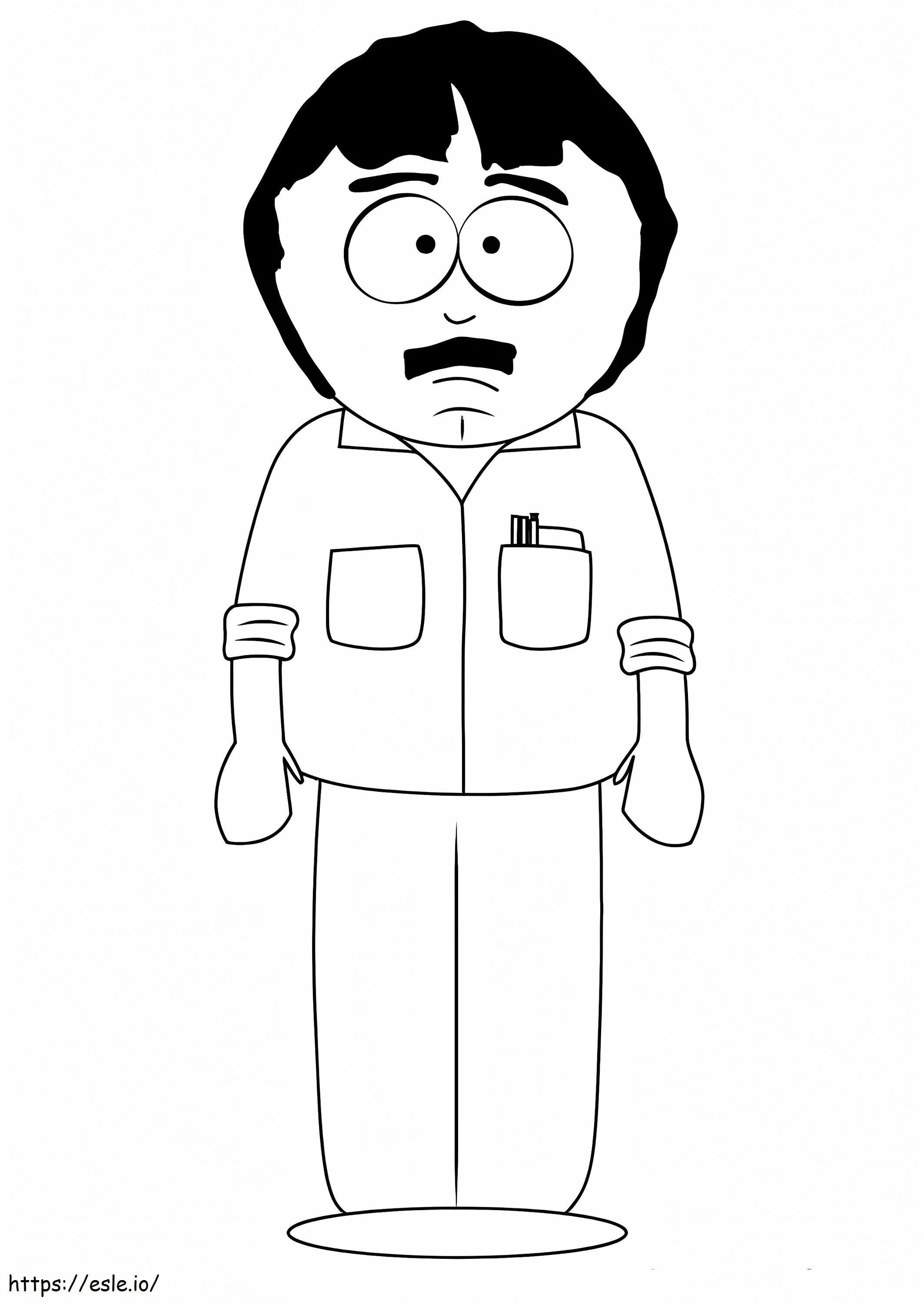 Coloriage Randy Marsh De South Park à imprimer dessin