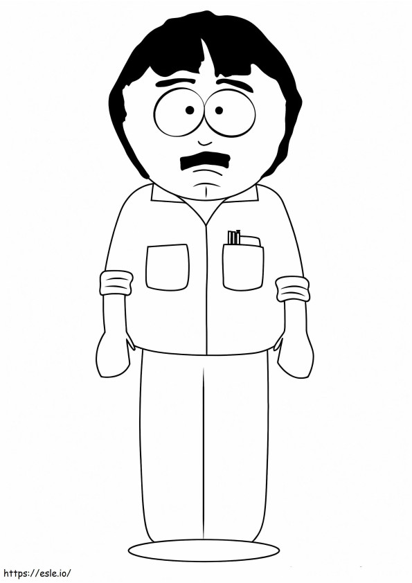 Randy Marsh De South Park coloring page