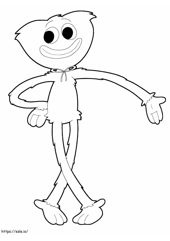 Huggy Wuggy 5 coloring page