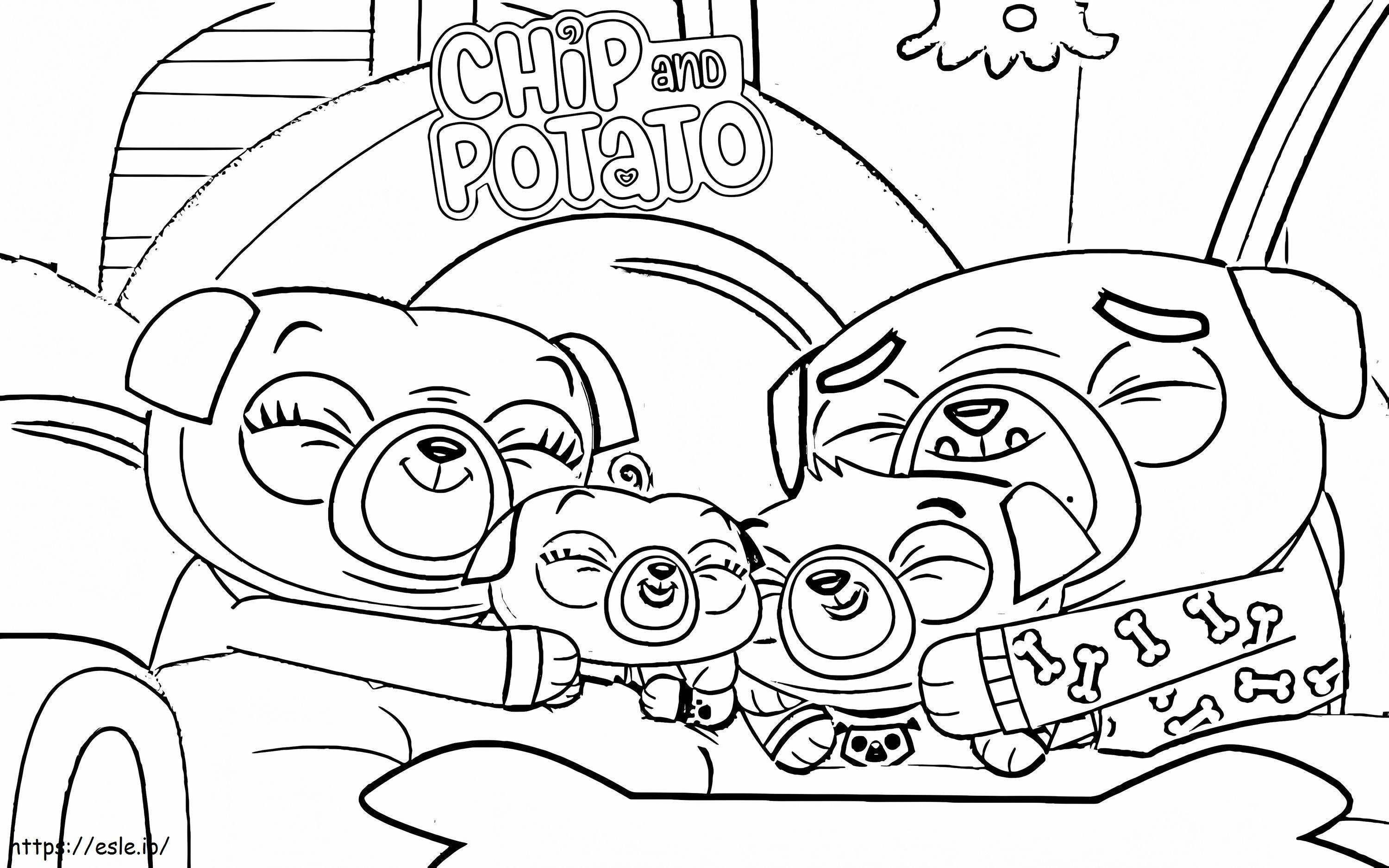 Chip Family coloring page