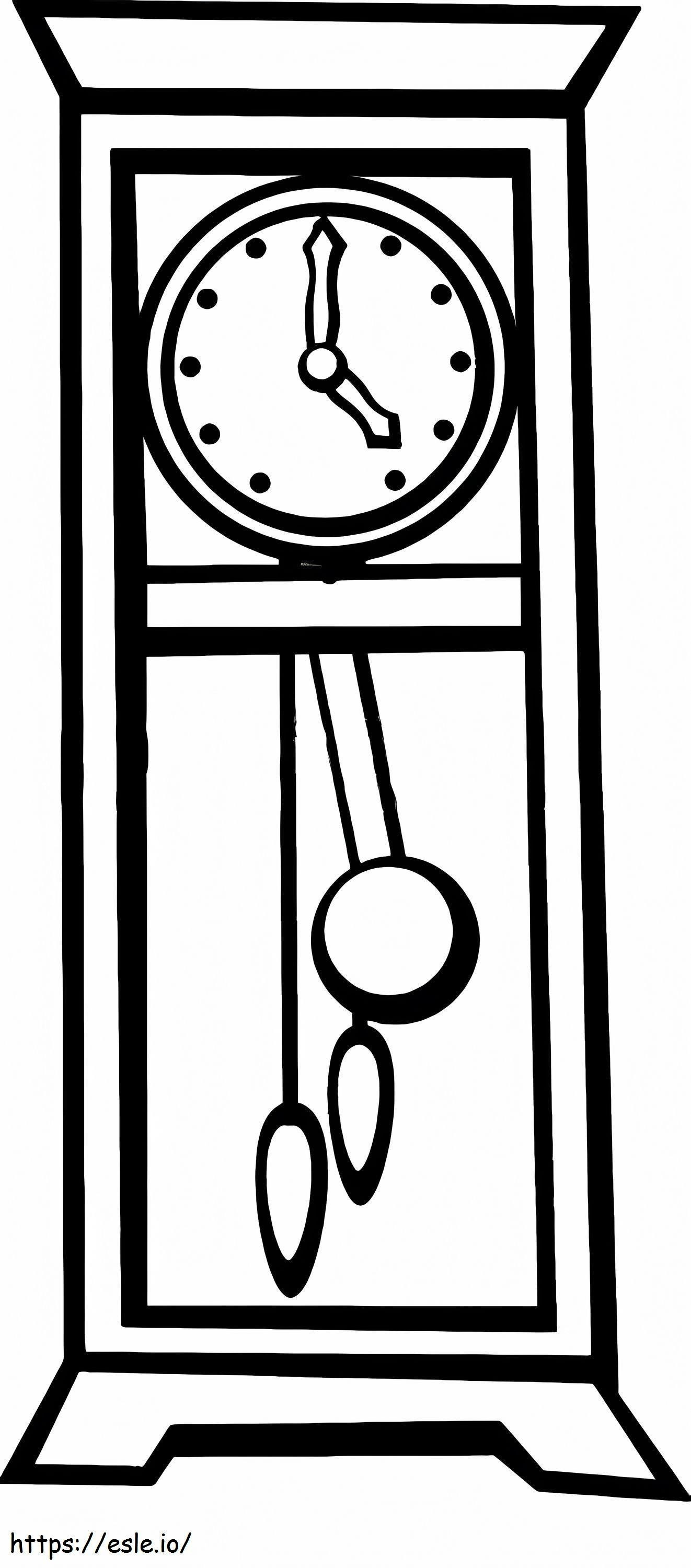 Grandfather Clock coloring page