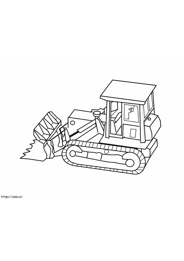Bulldozer 2 ausmalbilder