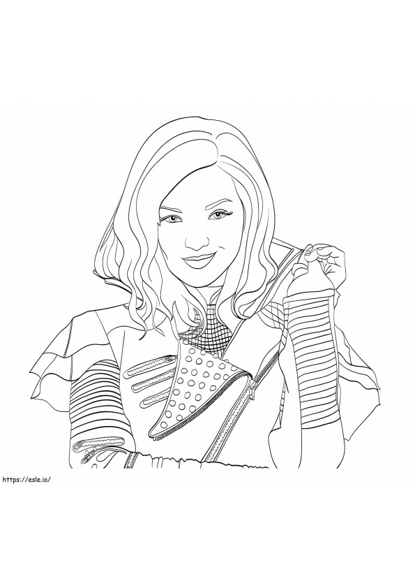 Mal In Descendents coloring page