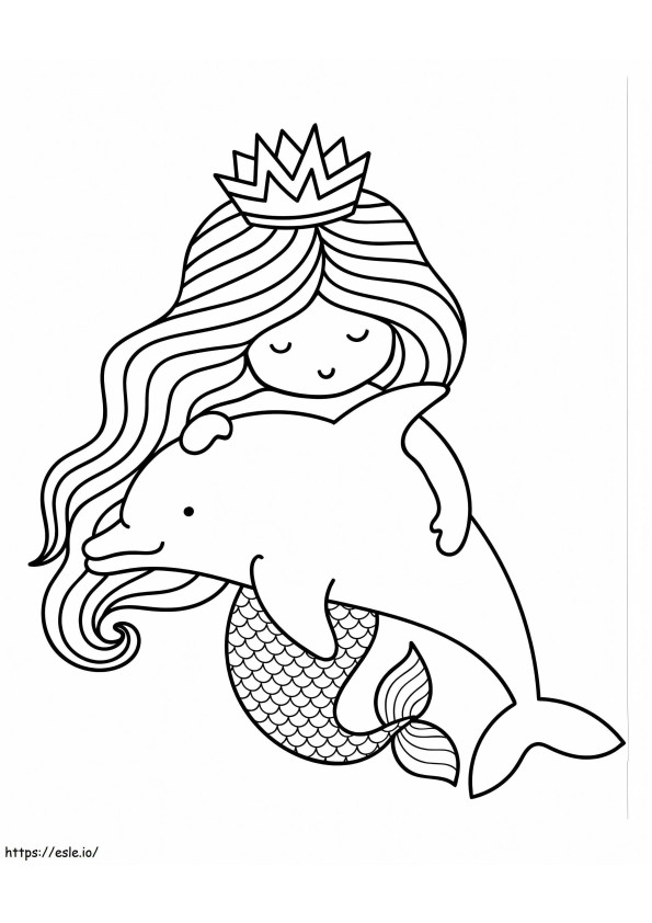 Mermaid 6 coloring page