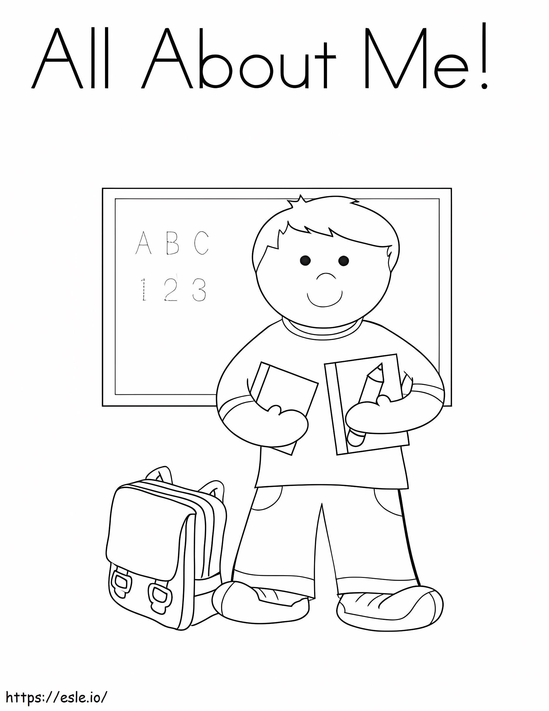 Free All About Me coloring page