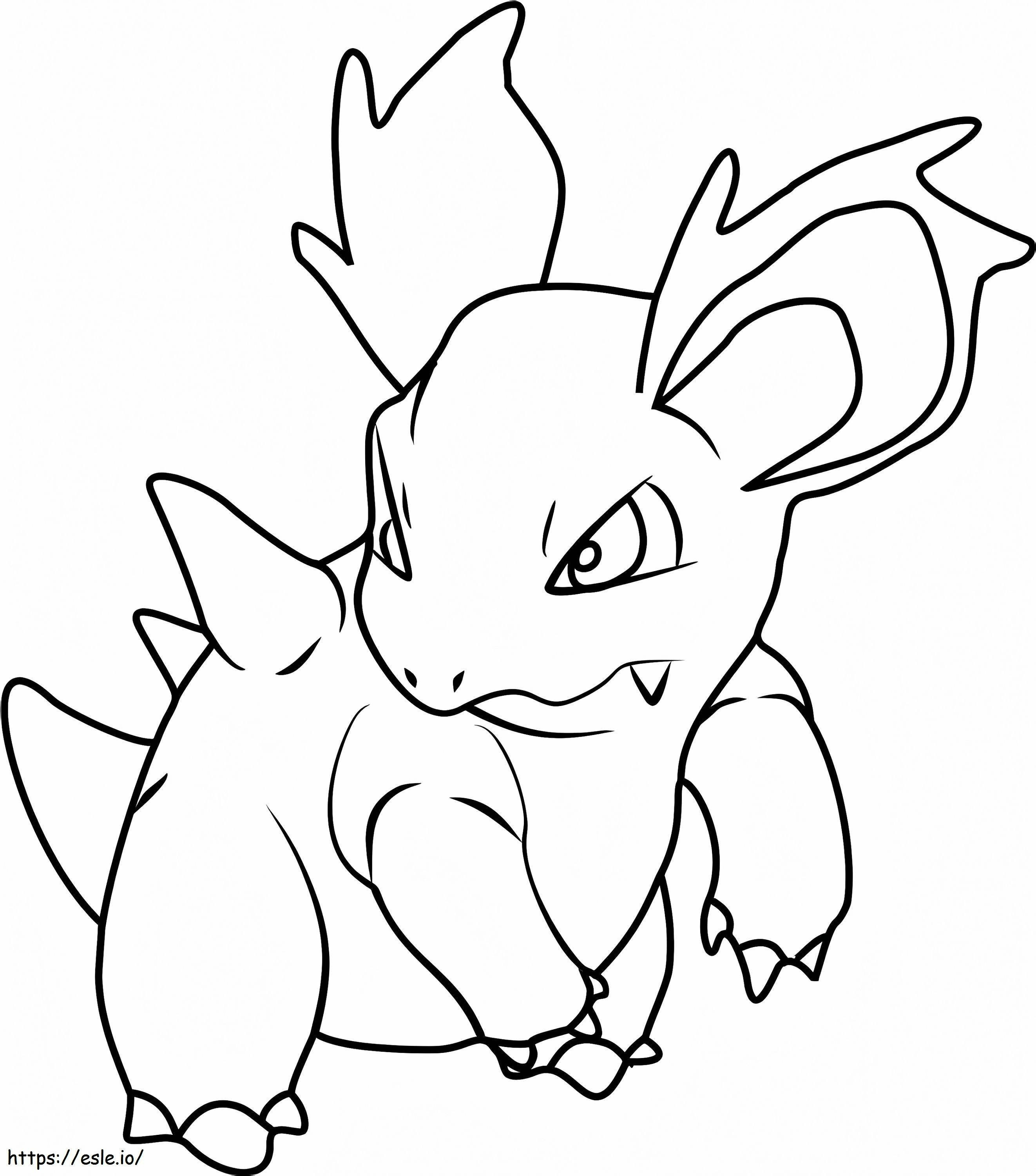 Coloriage Pokémon Nidorina à imprimer dessin