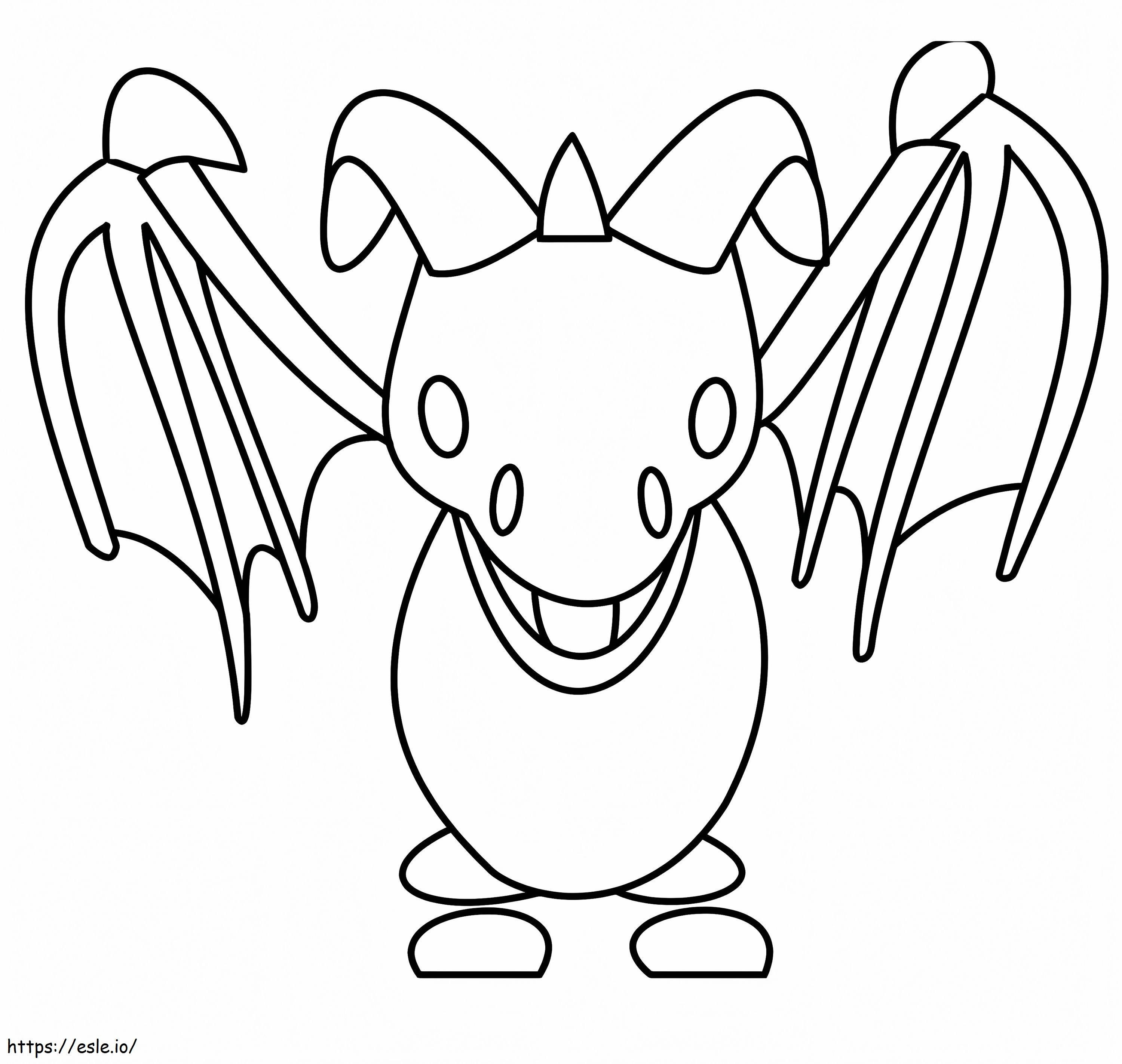 Frost Dragon Adopt Me coloring page