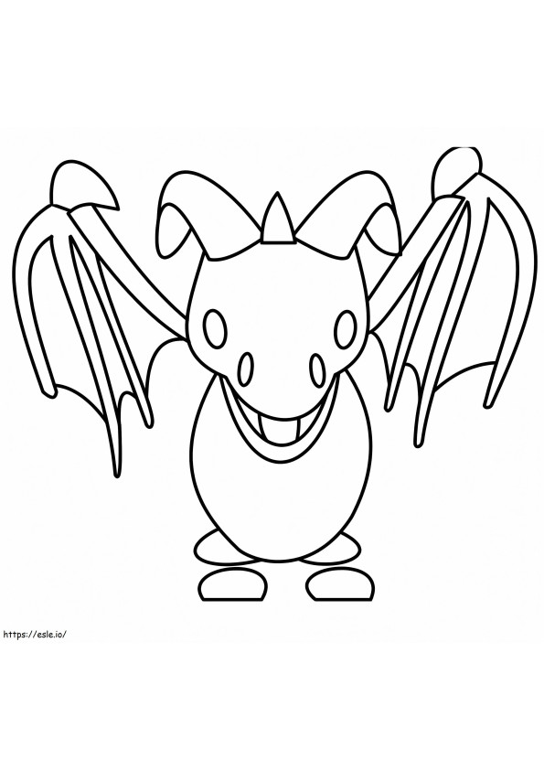 Frost Dragon Adopt Me coloring page