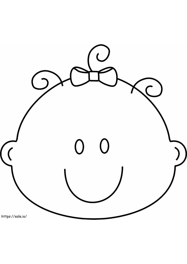 Baby Face coloring page
