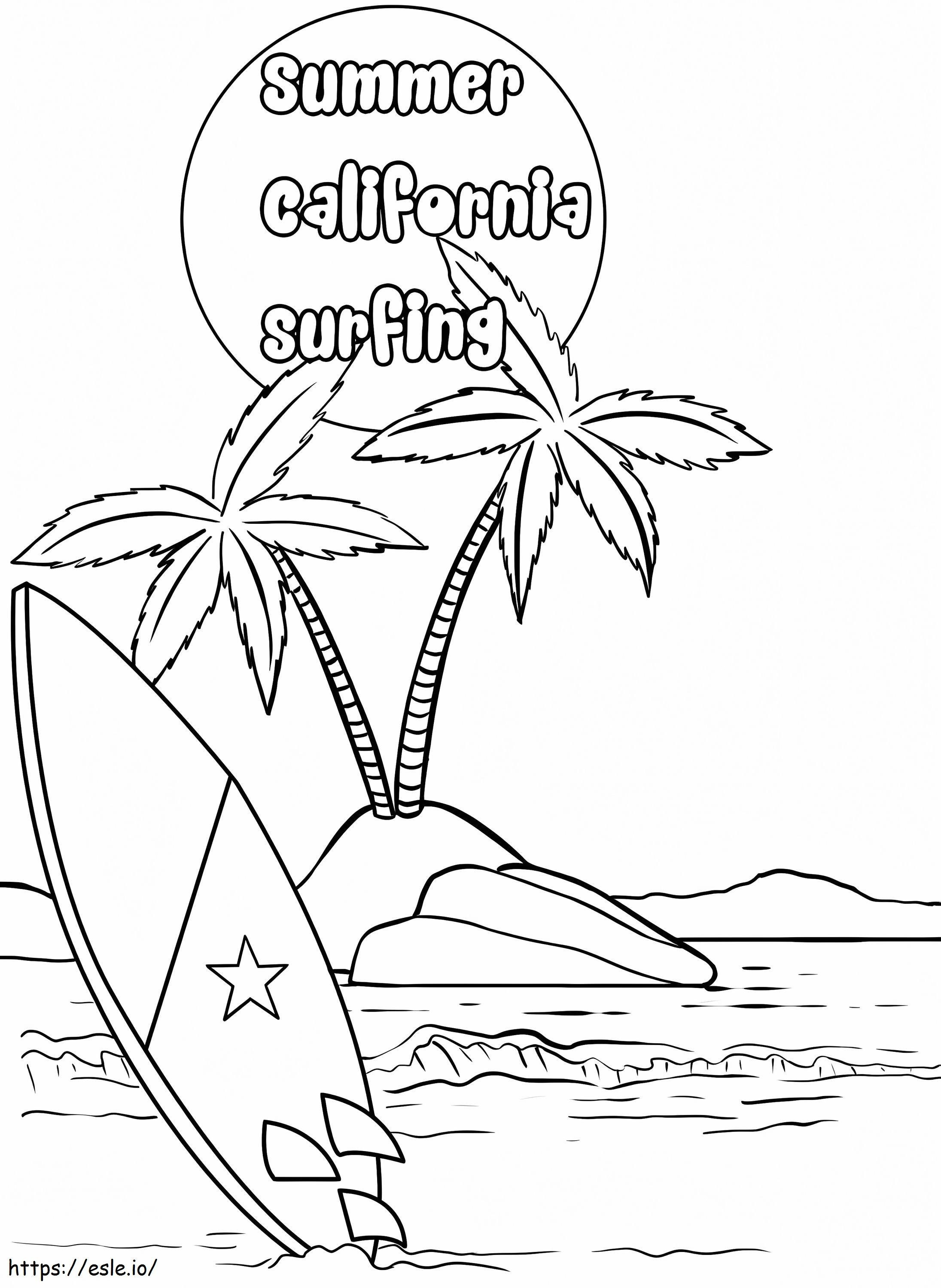 Free Printable California coloring page