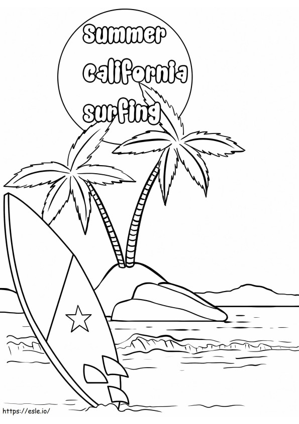 Free Printable California coloring page