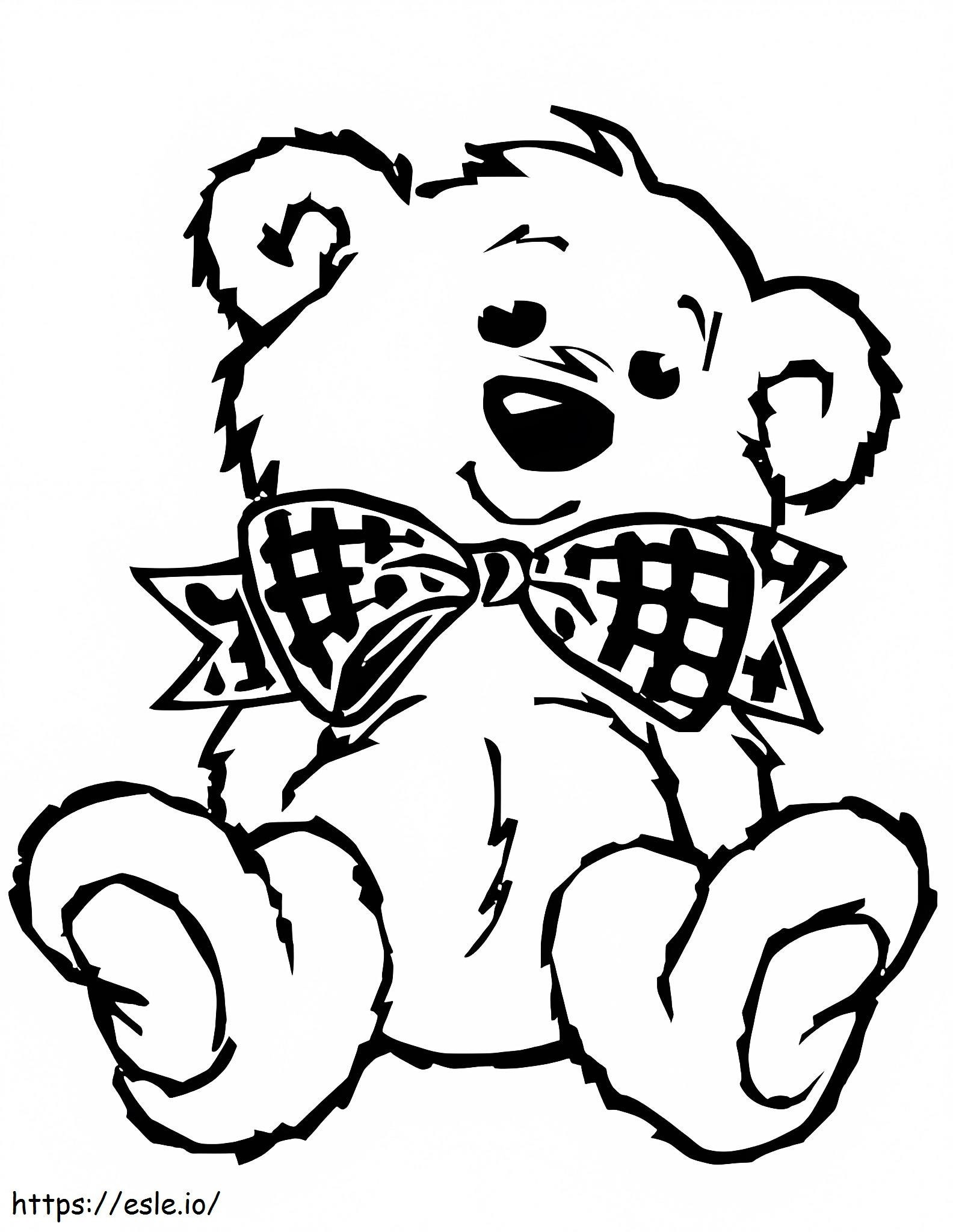 Big Teddy Bear coloring page