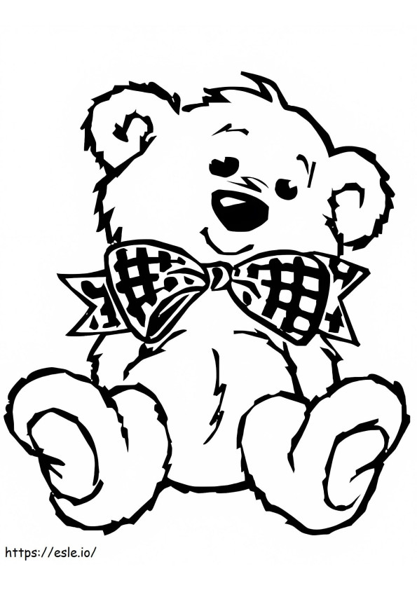 Boneka Beruang Besar Gambar Mewarnai