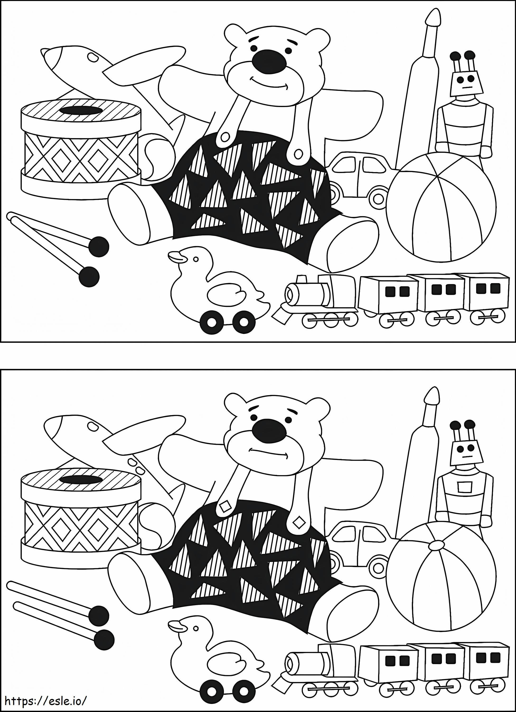 Printable Find The Differences coloring page