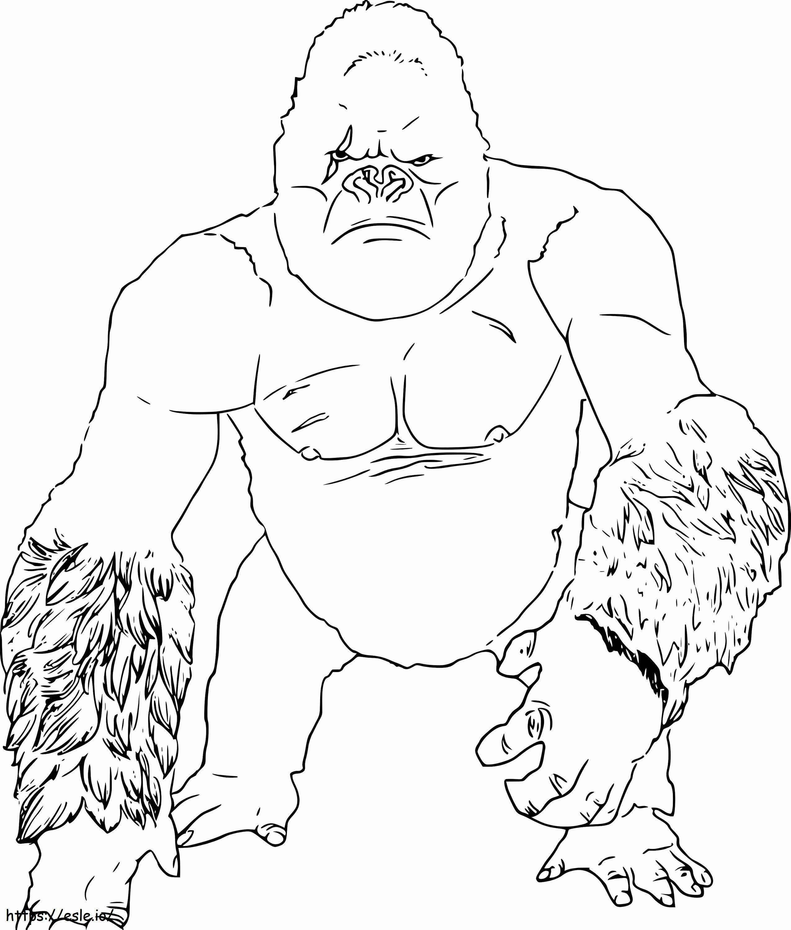 Coloriage Kong à imprimer dessin