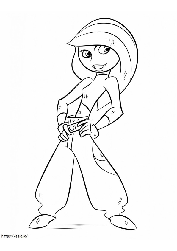 1553301157 Kim Possible coloring page