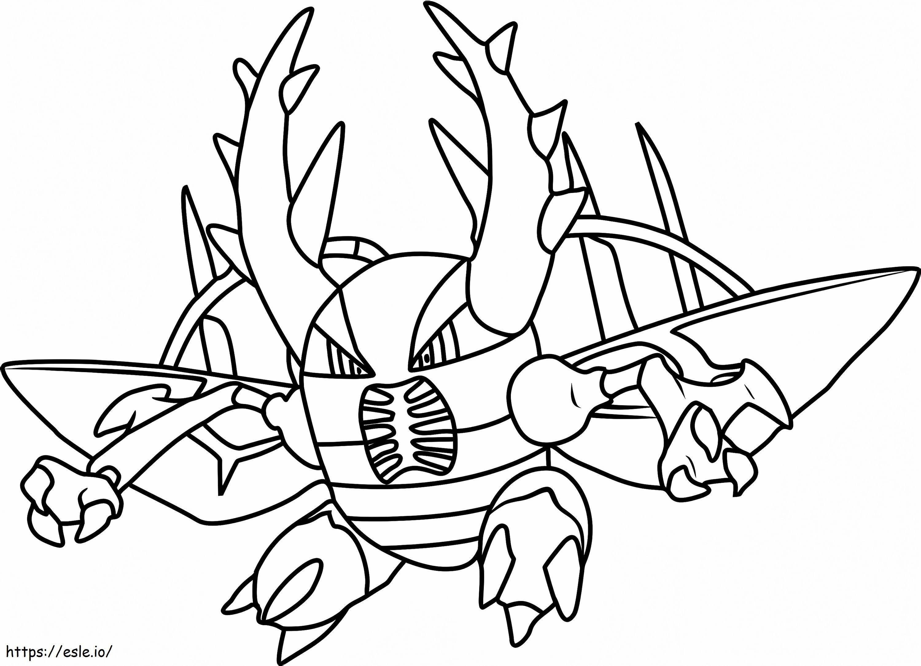 Coloriage 1531101655 Méga Pinsir Pokémon A4 à imprimer dessin