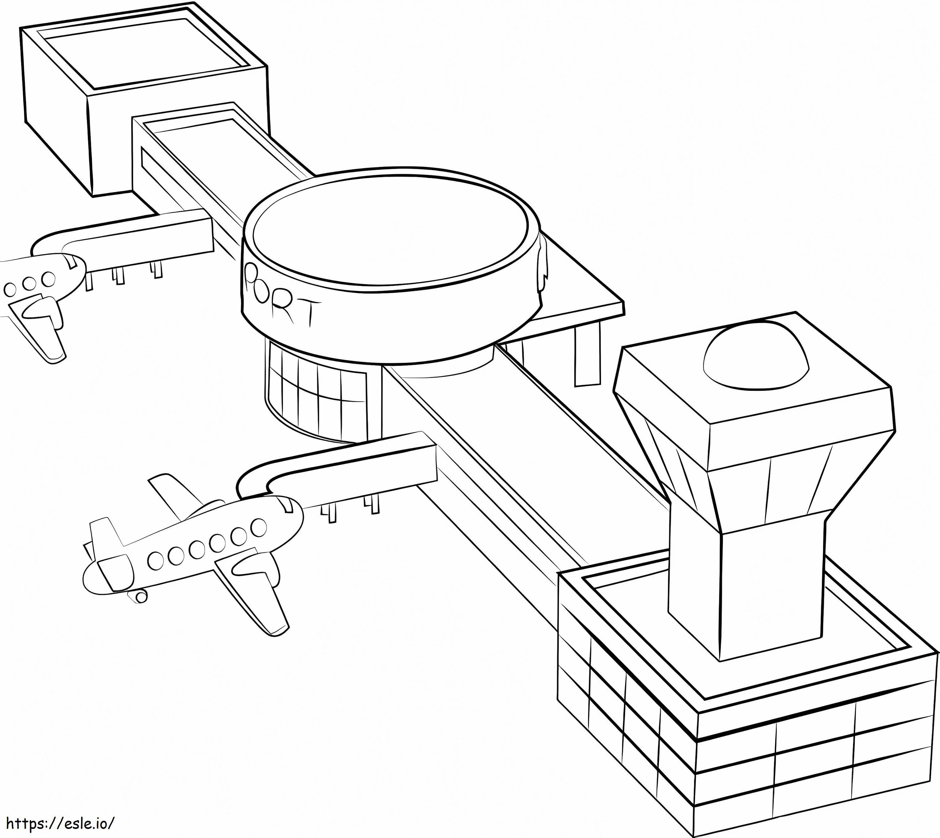 Airport 4 coloring page