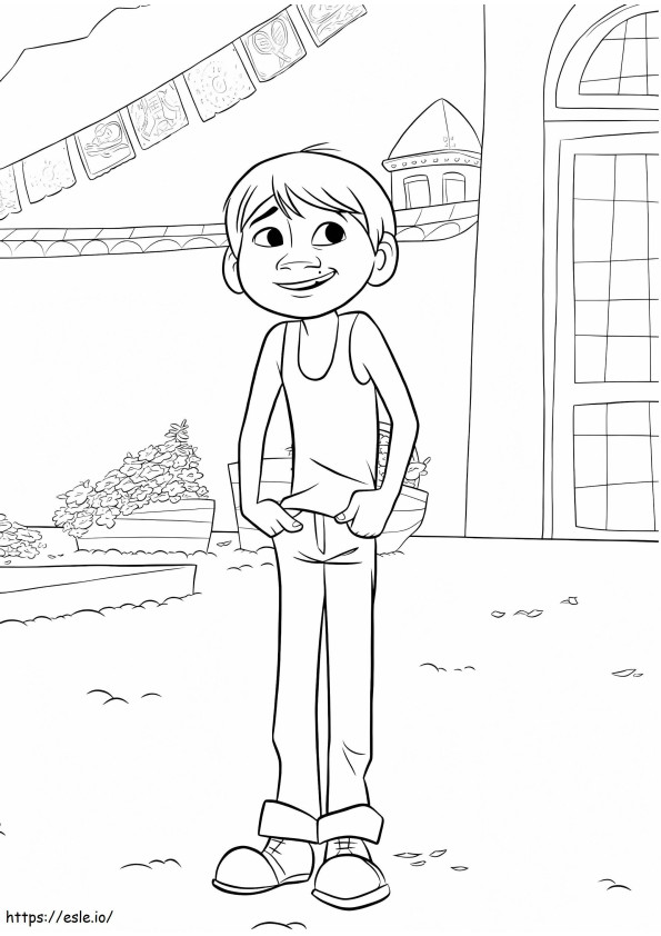 1535621476 Miguel Smiling A4 coloring page