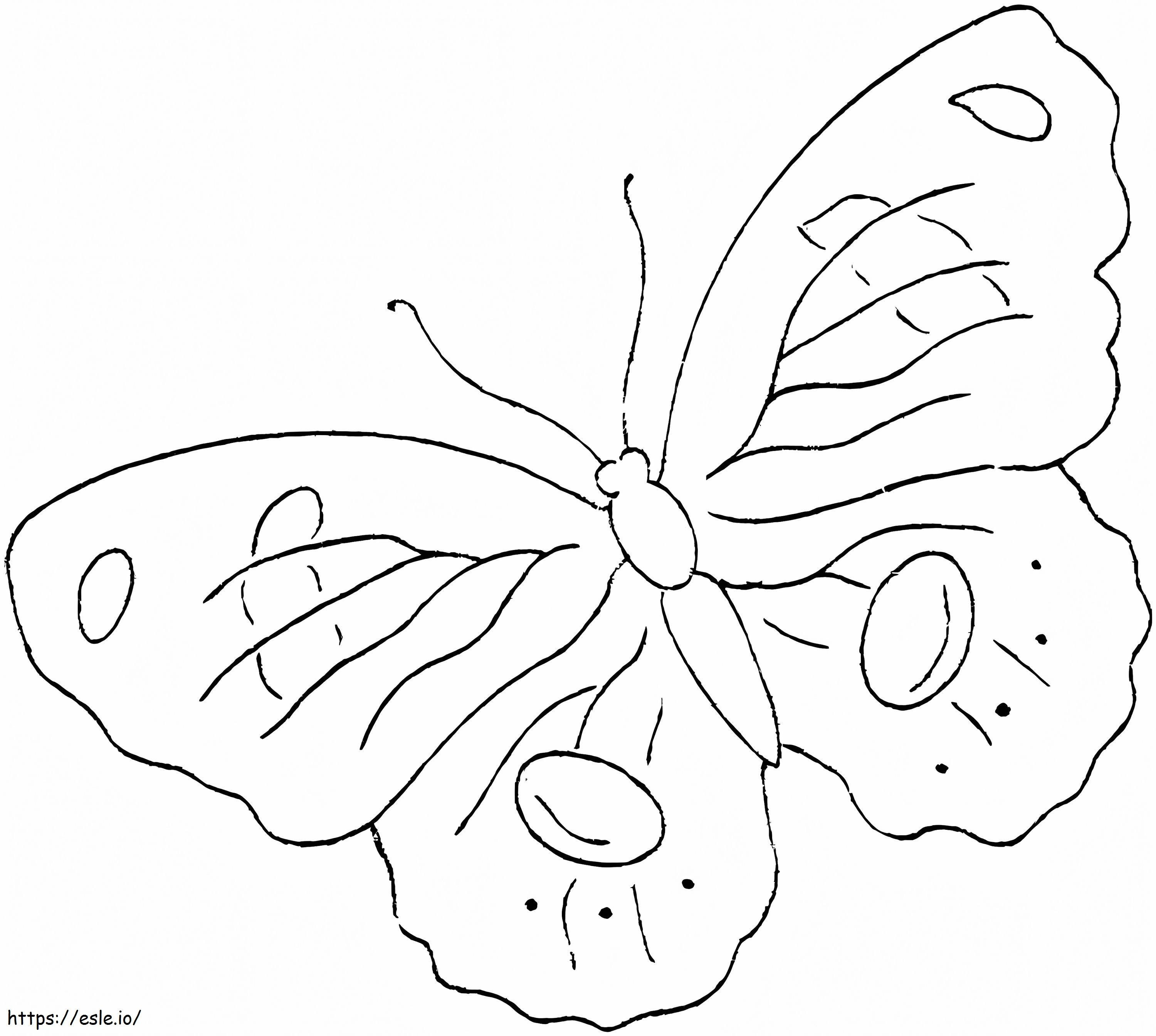 Nagyon egyszerű Butterfly kifestő