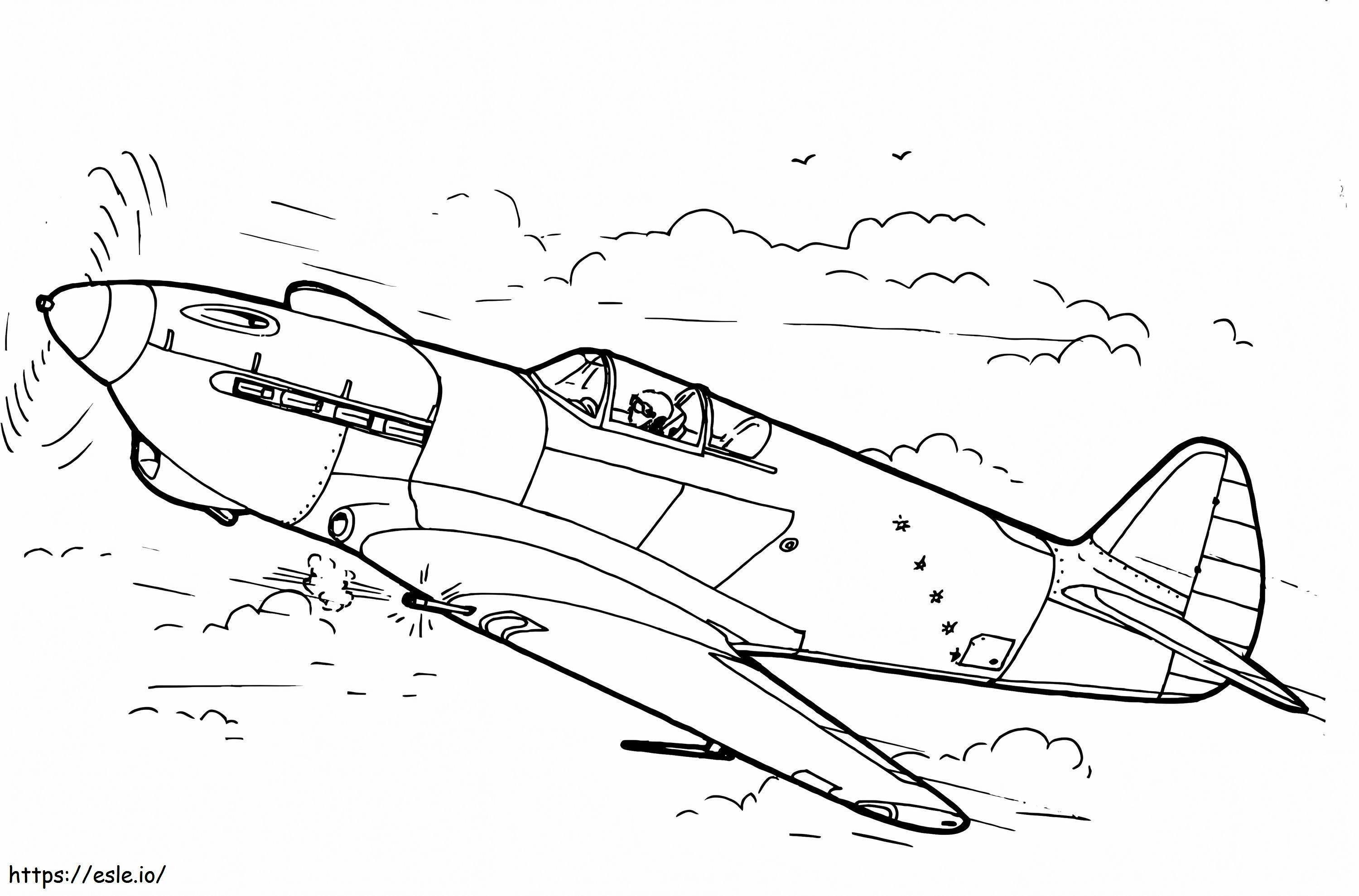 E 30 Fighter Aircraft coloring page