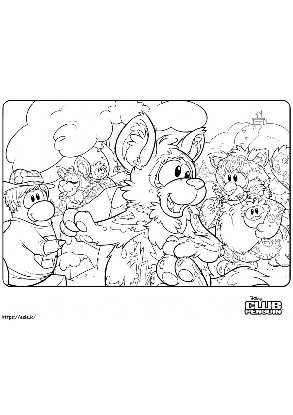 Club Penguin 1 coloring page