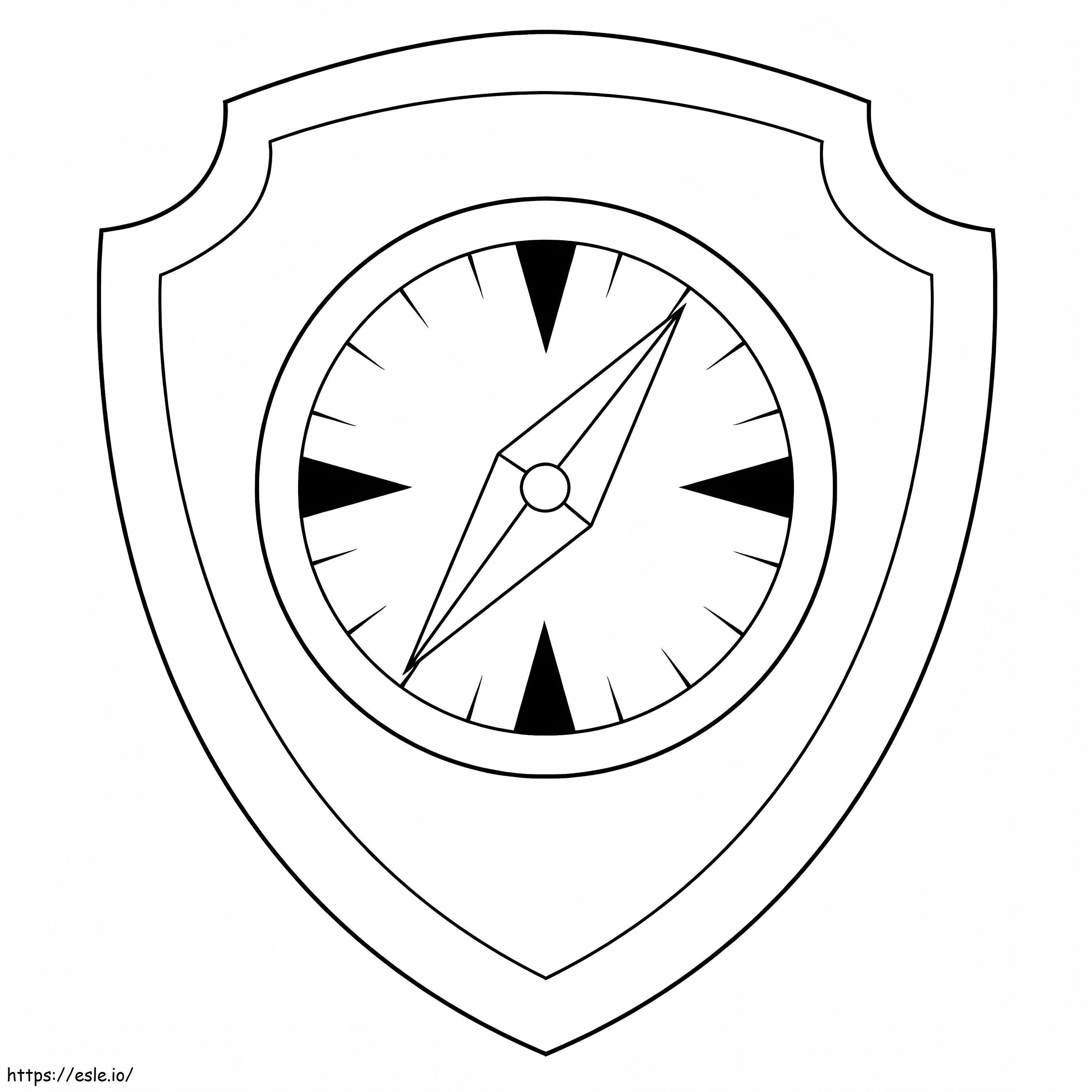 Odznaka Psiego Patrolu Tropiciela kolorowanka