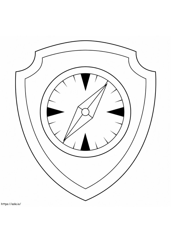Odznaka Psiego Patrolu Tropiciela kolorowanka
