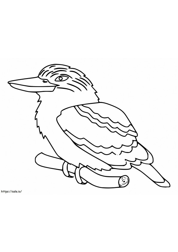 Kookaburra imprimabilă gratuită de colorat