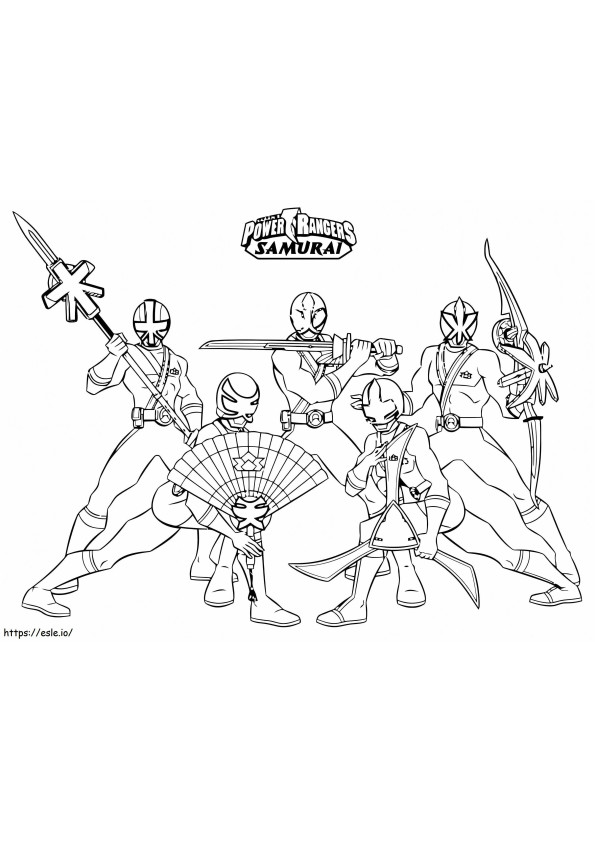 1542765316 Indrukwekkende Power Rangers Samurai online voor jongens om gratis af te drukken kleurplaat