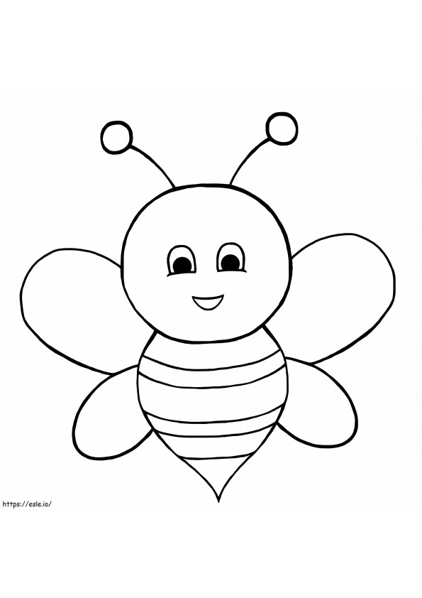 Normal Bee coloring page