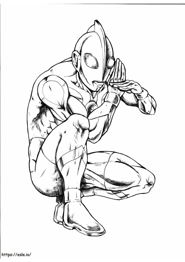 Ultraman Fighting 3 coloring page