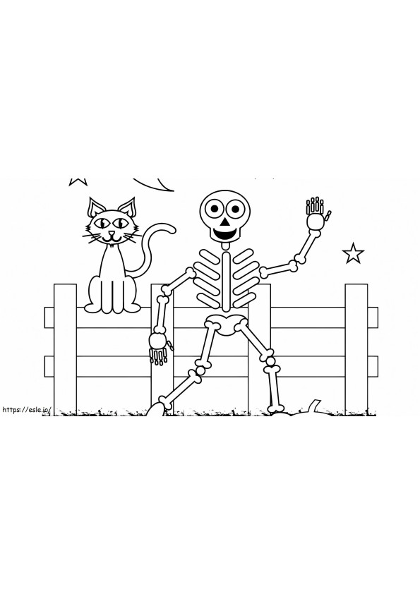 1539919716 Szkielet do bezpłatnego druku Szkielet ludzki Szkielet Szkielet do druku Współczesna dekoracja Szkielet do bezpłatnego druku Halloween Sk kolorowanka