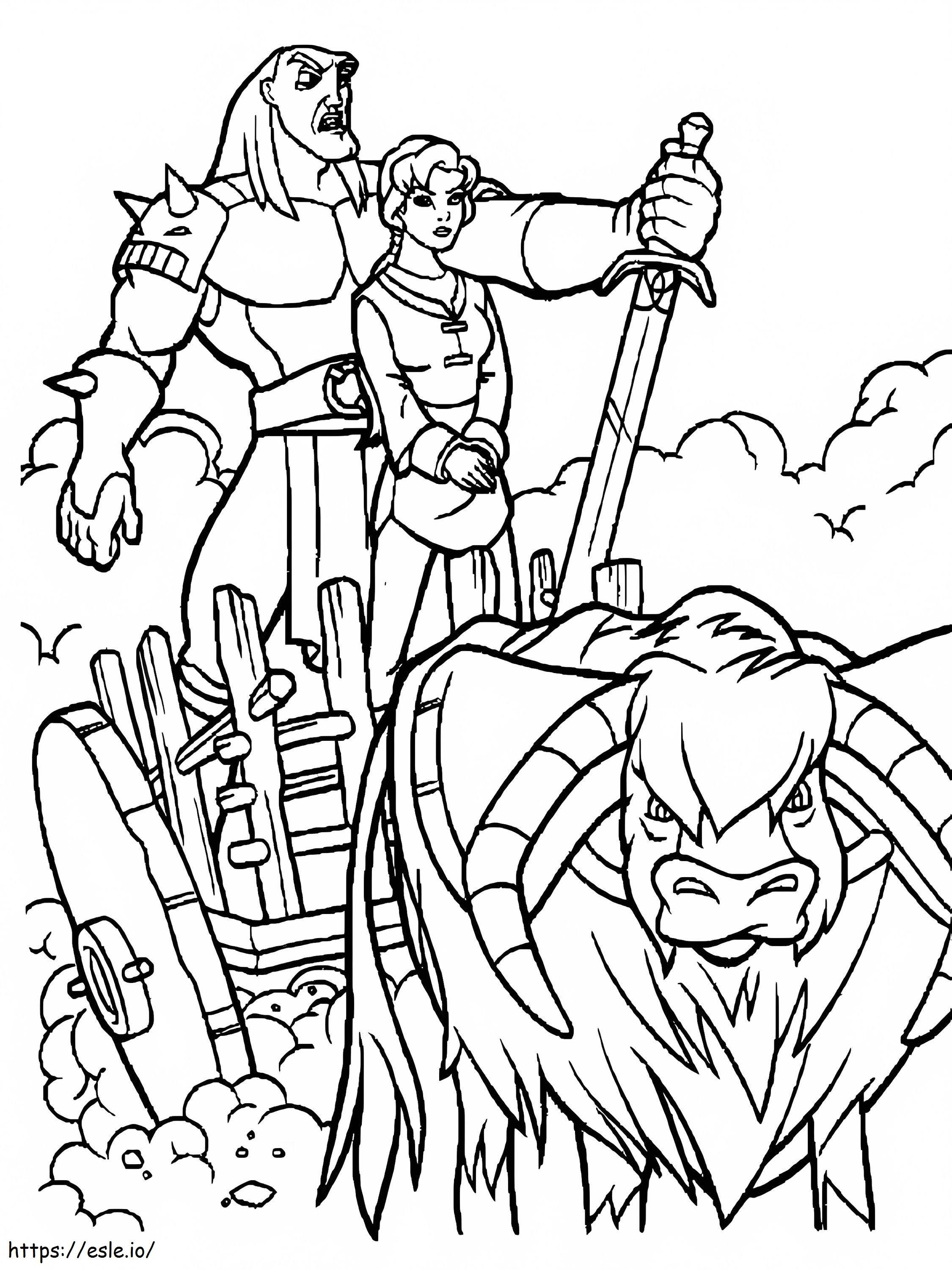 Quest For Camelot 2 coloring page