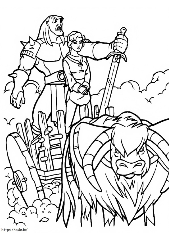 Quest For Camelot 2 coloring page