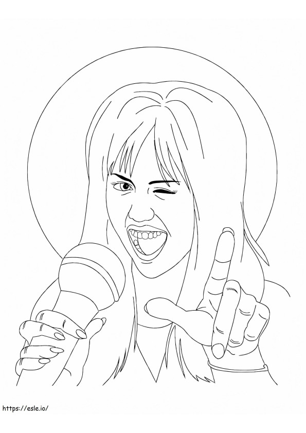 Coloriage Hannah Montana 7 à imprimer dessin